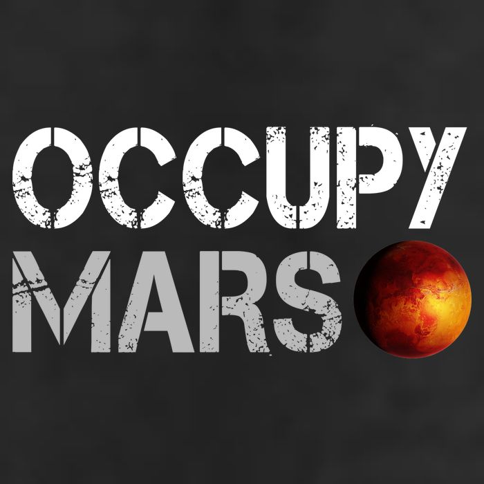 Occupy Mars 7 Panel Mesh Trucker Snapback Hat