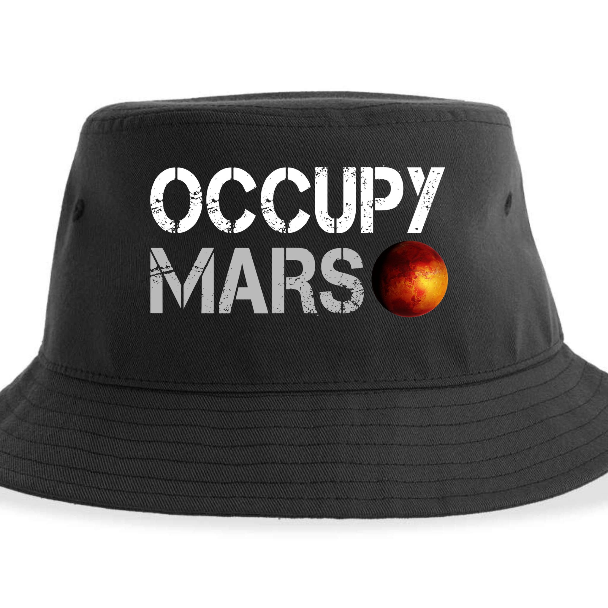Occupy Mars Sustainable Bucket Hat
