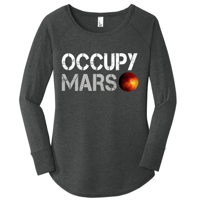 Occupy Mars Women's Perfect Tri Tunic Long Sleeve Shirt