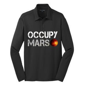 Occupy Mars Silk Touch Performance Long Sleeve Polo