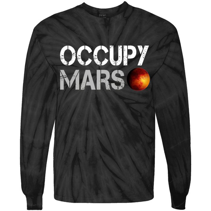 Occupy Mars Tie-Dye Long Sleeve Shirt