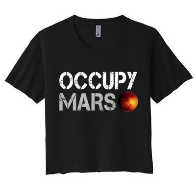 Occupy Mars Women's Crop Top Tee