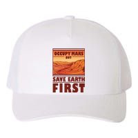 Occupy Mars But Save Earth First Yupoong Adult 5-Panel Trucker Hat