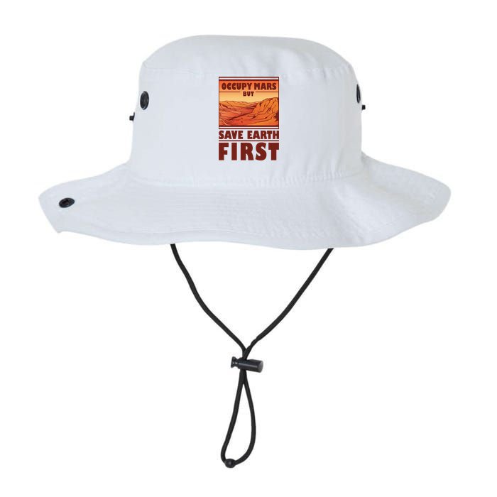 Occupy Mars But Save Earth First Bucket Hat