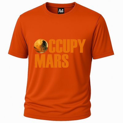 Occupy Mars Space Cooling Performance Crew T-Shirt