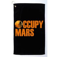 Occupy Mars Space Golf Towel
