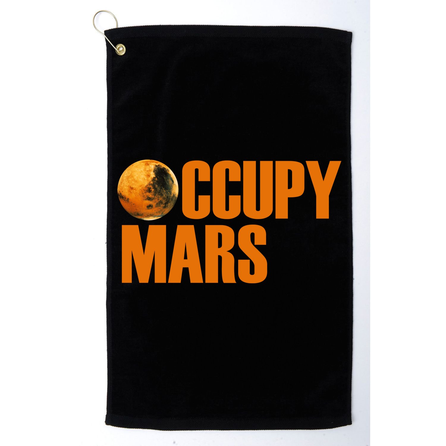 Occupy Mars Space Golf Towel