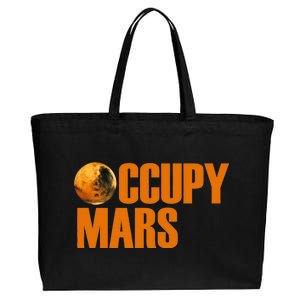 Occupy Mars Space Cotton Canvas Jumbo Tote