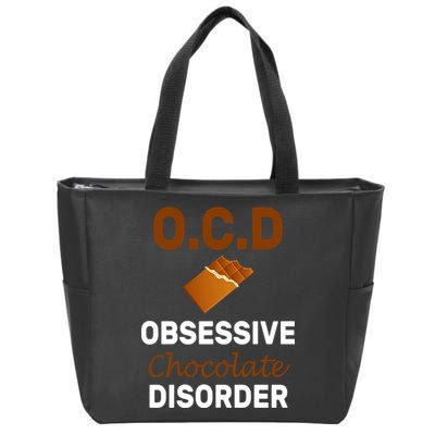 OCD Obsessive Chocolate Disorder Zip Tote Bag