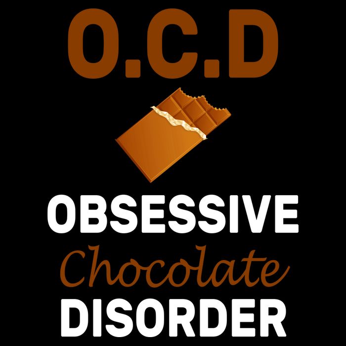 OCD Obsessive Chocolate Disorder Zip Tote Bag