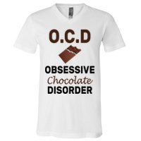 OCD Obsessive Chocolate Disorder V-Neck T-Shirt