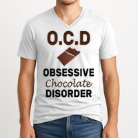 OCD Obsessive Chocolate Disorder V-Neck T-Shirt