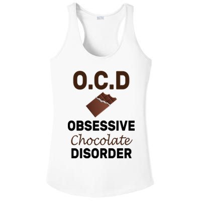 OCD Obsessive Chocolate Disorder Ladies PosiCharge Competitor Racerback Tank