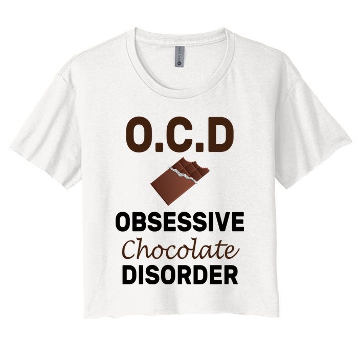 OCD Obsessive Chocolate Disorder Crop Top