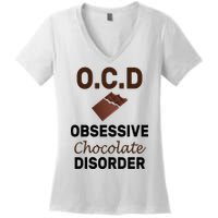 OCD Obsessive Chocolate Disorder Women's V-Neck T-Shirt