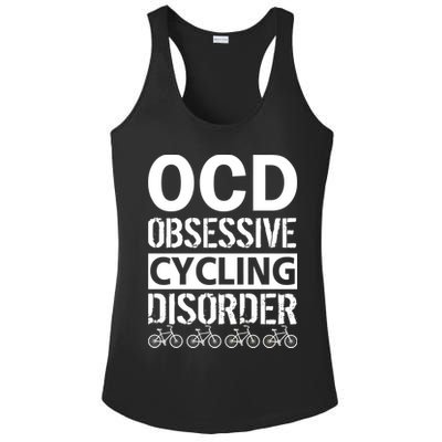 OCD Obsessive Cycling Disorder Ladies PosiCharge Competitor Racerback Tank