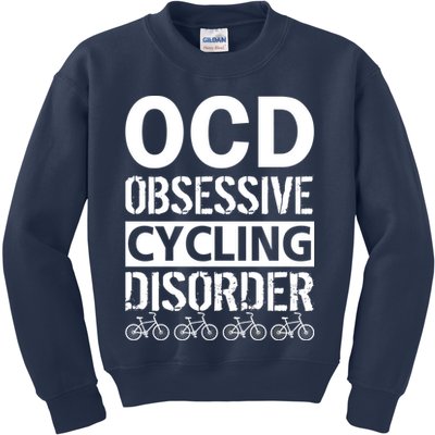 OCD Obsessive Cycling Disorder Kids Sweatshirt