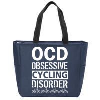OCD Obsessive Cycling Disorder Zip Tote Bag
