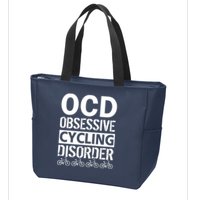 OCD Obsessive Cycling Disorder Zip Tote Bag