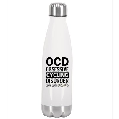 OCD Obsessive Cycling Disorder Stainless Steel Insulated Water Bottle