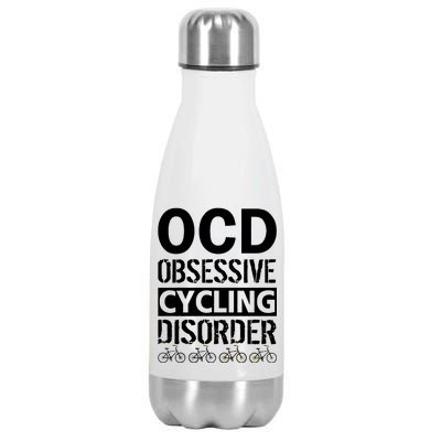 OCD Obsessive Cycling Disorder Stainless Steel Insulated Water Bottle