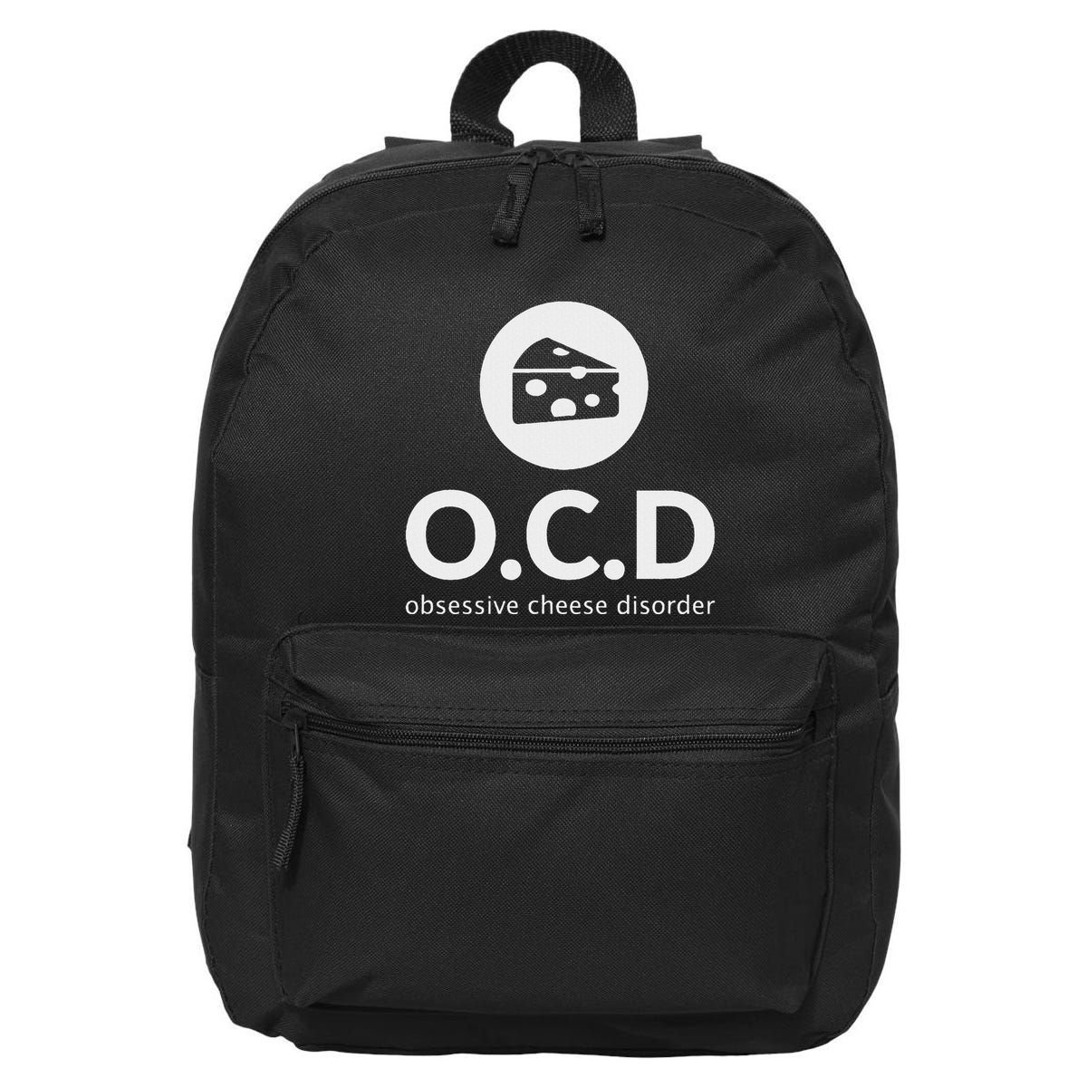 Obsessive Cheese Disorder Funny Cheese Lover Gift 16 in Basic Backpack