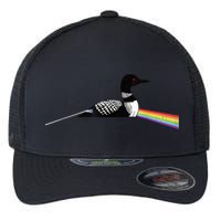 Original Classic Dark Side Of The Loon Bird Watching Flexfit Unipanel Trucker Cap