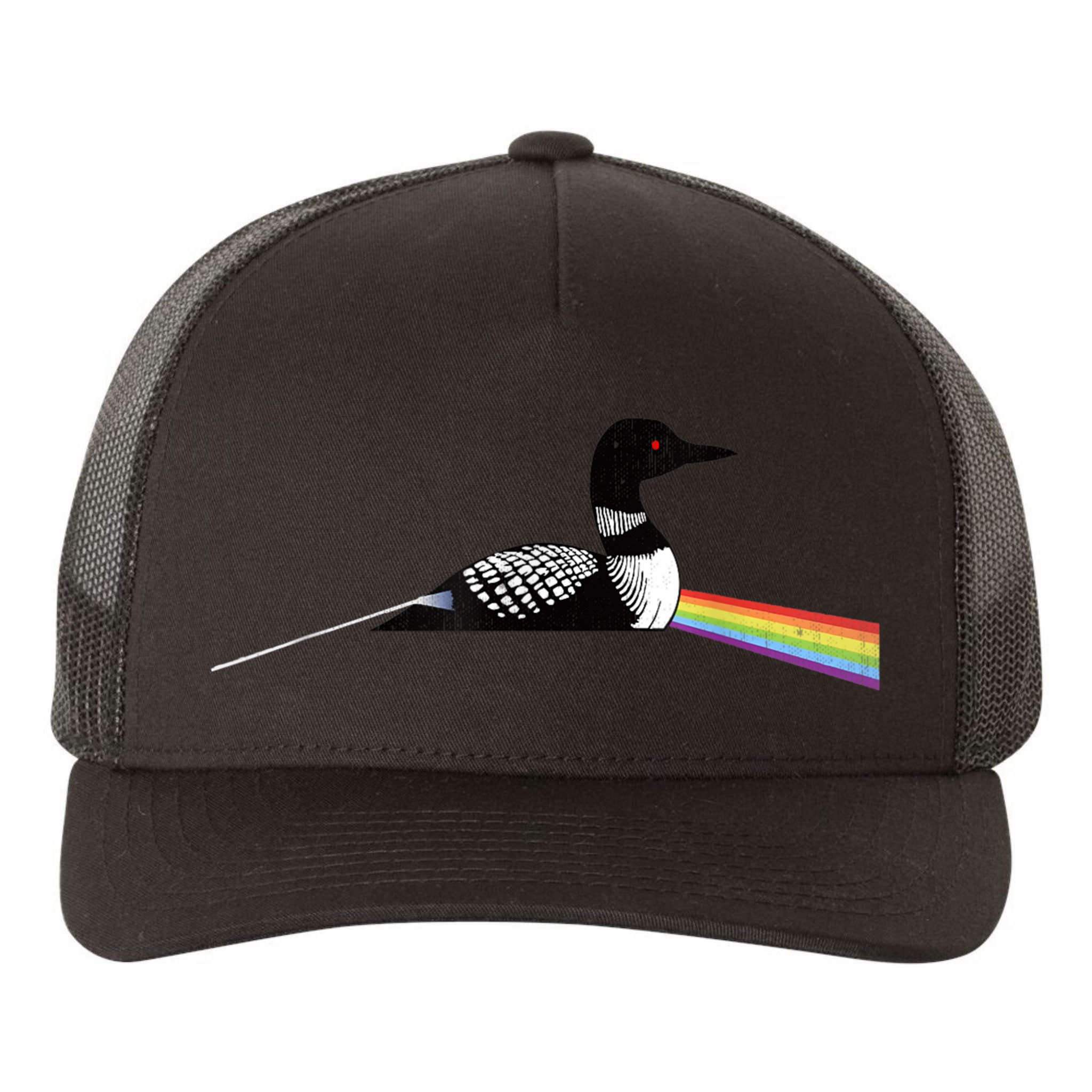 Original Classic Dark Side Of The Loon Bird Watching Yupoong Adult 5-Panel Trucker Hat