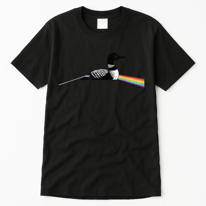 Original Classic Dark Side Of The Loon Bird Watching Tall T-Shirt