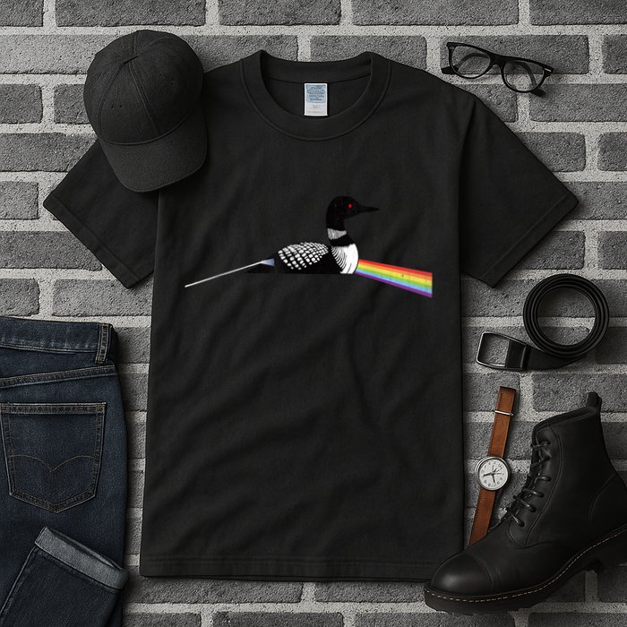 Original Classic Dark Side Of The Loon Bird Watching Tall T-Shirt
