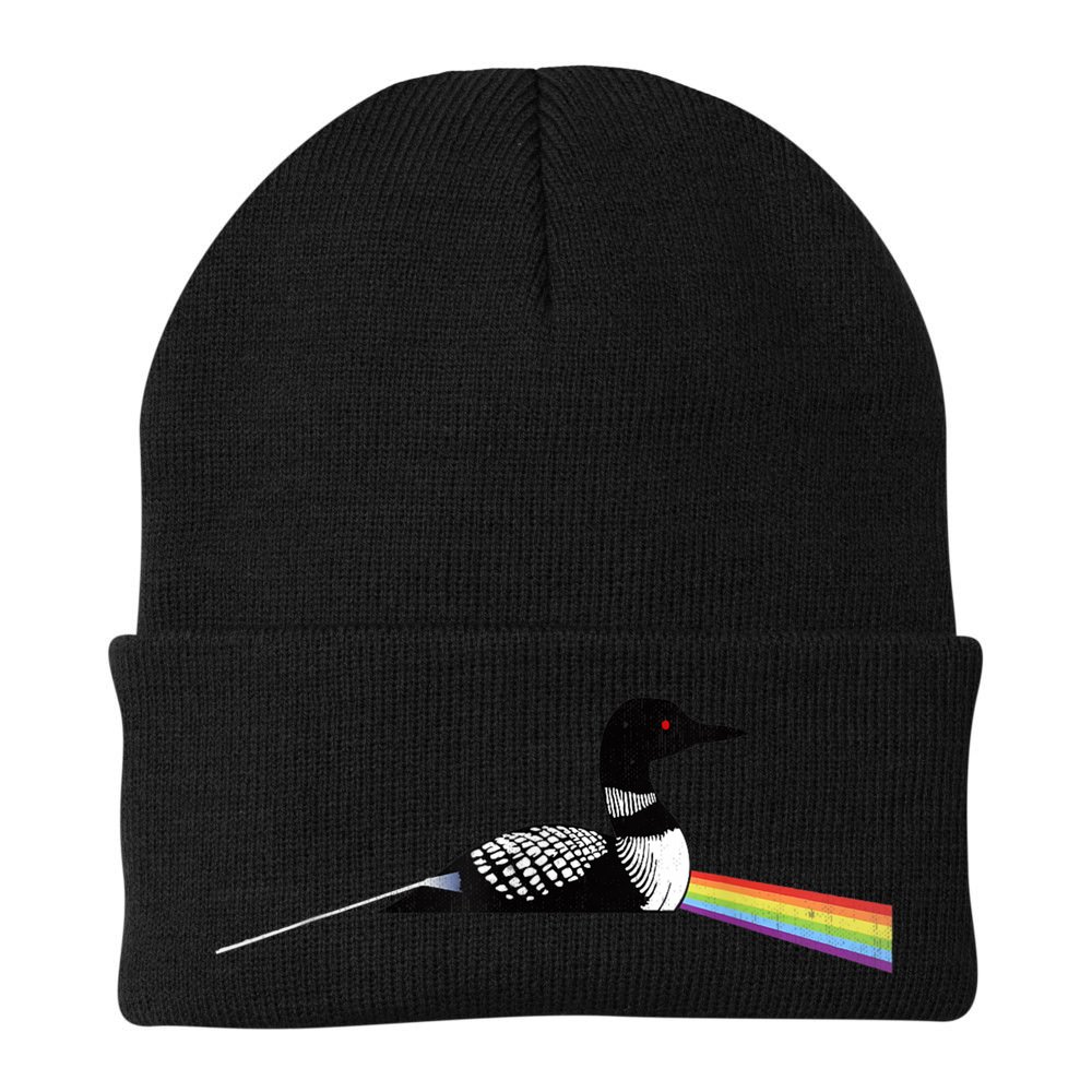 Original Classic Dark Side Of The Loon Bird Watching Beanie