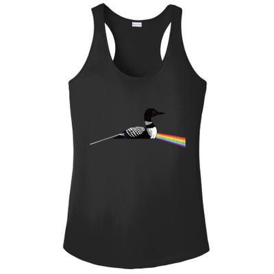 Original Classic Dark Side Of The Loon Bird Watching Ladies PosiCharge Competitor Racerback Tank