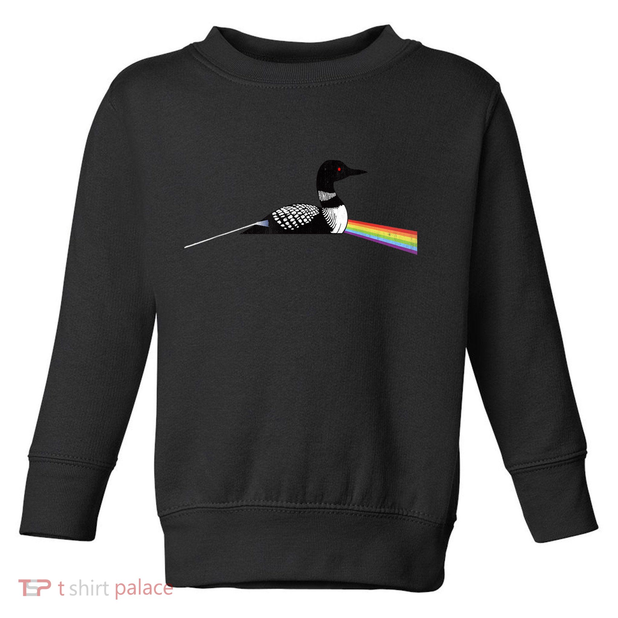 Original Classic Dark Side Of The Loon Bird Watching Toddler Sweatshirt