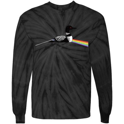 Original Classic Dark Side Of The Loon Bird Watching Tie-Dye Long Sleeve Shirt