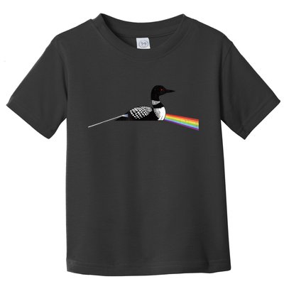 Original Classic Dark Side Of The Loon Bird Watching Toddler T-Shirt