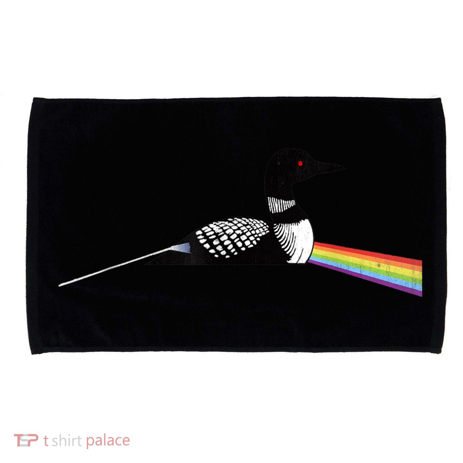Original Classic Dark Side Of The Loon Bird Watching Microfiber Hand Towel