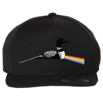 Original Classic Dark Side Of The Loon Bird Watching Wool Snapback Cap