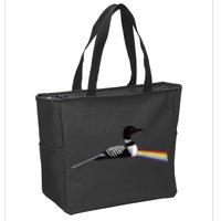 Original Classic Dark Side Of The Loon Bird Watching Zip Tote Bag