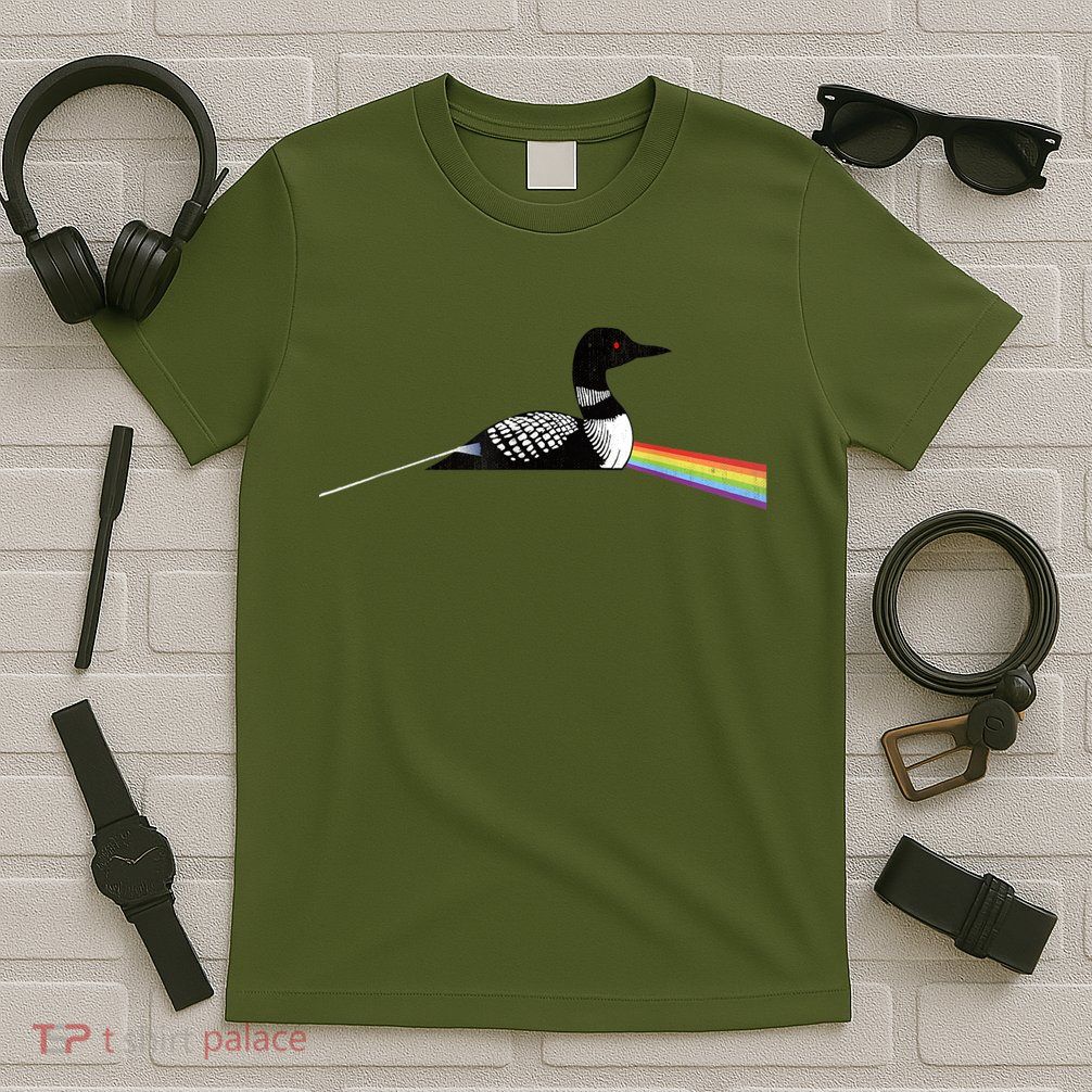Original Classic Dark Side Of The Loon Bird Watching T-Shirt