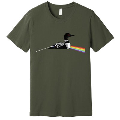 Original Classic Dark Side Of The Loon Bird Watching Premium T-Shirt