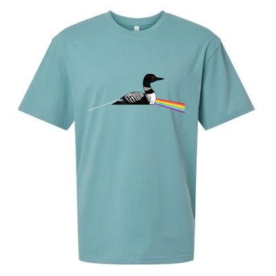 Original Classic Dark Side Of The Loon Bird Watching Sueded Cloud Jersey T-Shirt