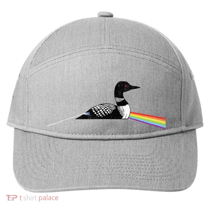 Original Classic Dark Side Of The Loon Bird Watching 7-Panel Snapback Hat