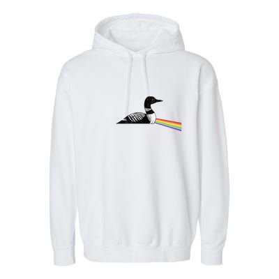 Original Classic Dark Side Of The Loon Bird Watching Garment-Dyed Fleece Hoodie