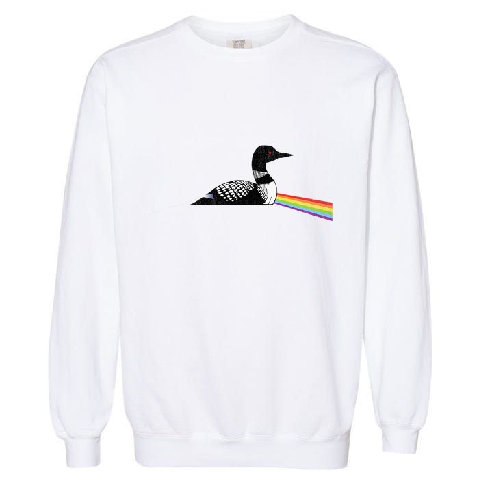 Original Classic Dark Side Of The Loon Bird Watching Garment-Dyed Sweatshirt