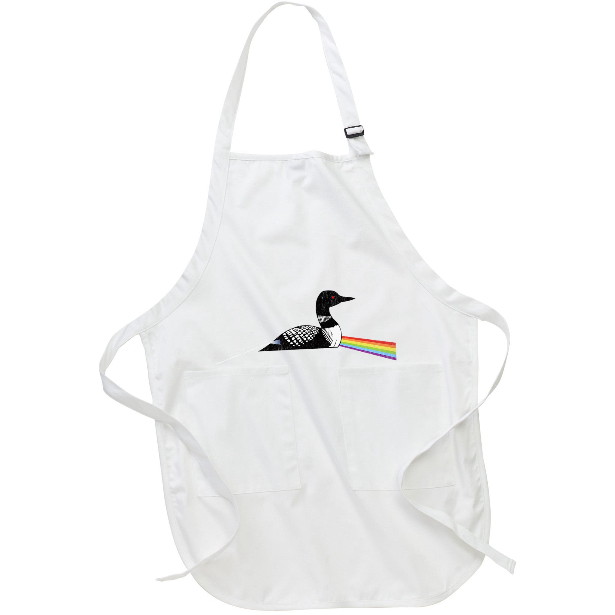 Original Classic Dark Side Of The Loon Bird Watching Apron