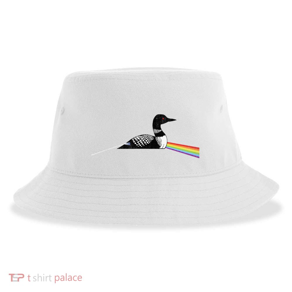Original Classic Dark Side Of The Loon Bird Watching Sustainable Bucket Hat