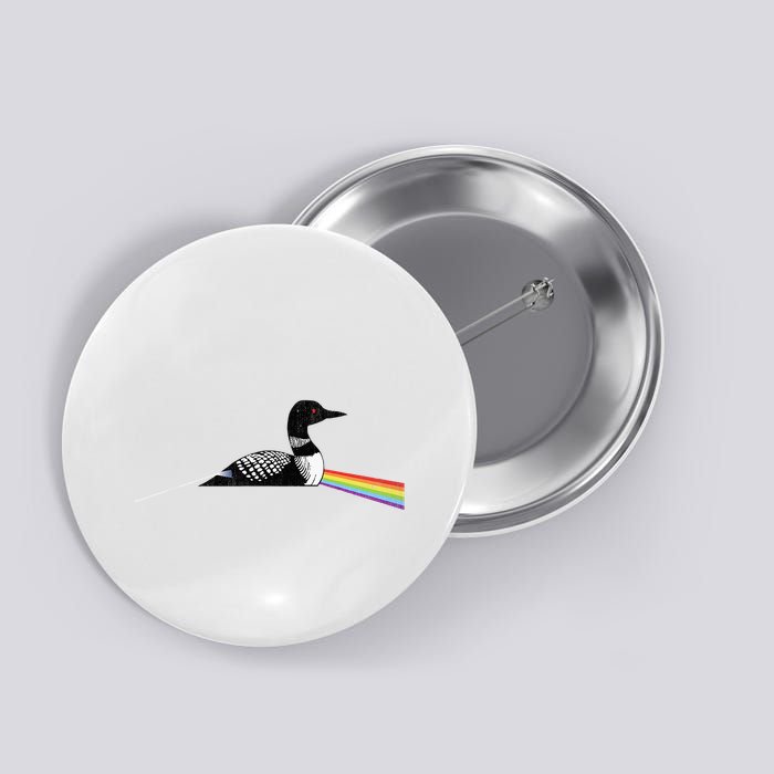 Original Classic Dark Side Of The Loon Bird Watching Button