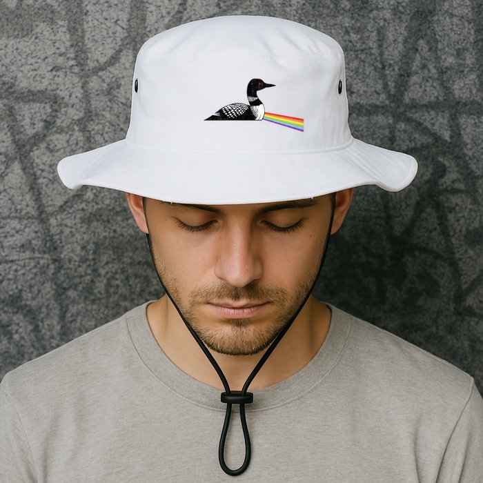 Original Classic Dark Side Of The Loon Bird Watching Bucket Hat
