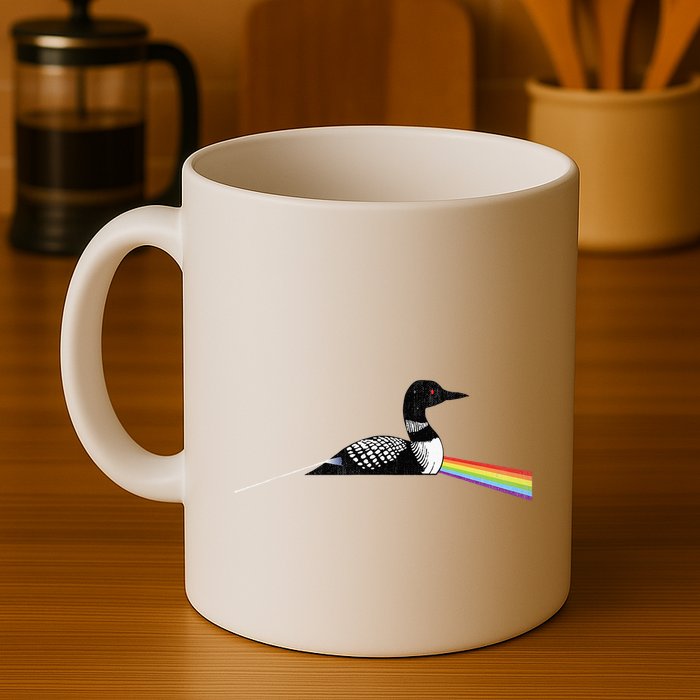 Original Classic Dark Side Of The Loon Bird Watching Mug