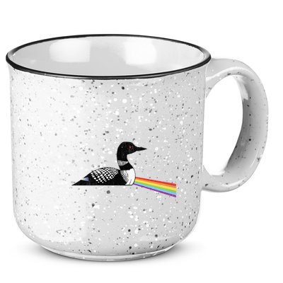 Original Classic Dark Side Of The Loon Bird Watching 15oz Campfire Ceramic Mug